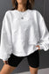 Star embossed textured sweatshirt - white / l / 95% polyester + 5% elastane - sweatshirts