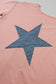 Star patch graphic high low tee - tops/tops & tees