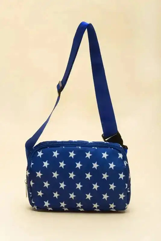 Star Printed Crossbody Bag - Fashionfitz