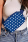 Star printed crossbody bag - bluing / one size / nylon - shoes & bags/crossbody bags