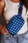 Star printed crossbody bag - bluing / one size / nylon - shoes & bags/crossbody bags