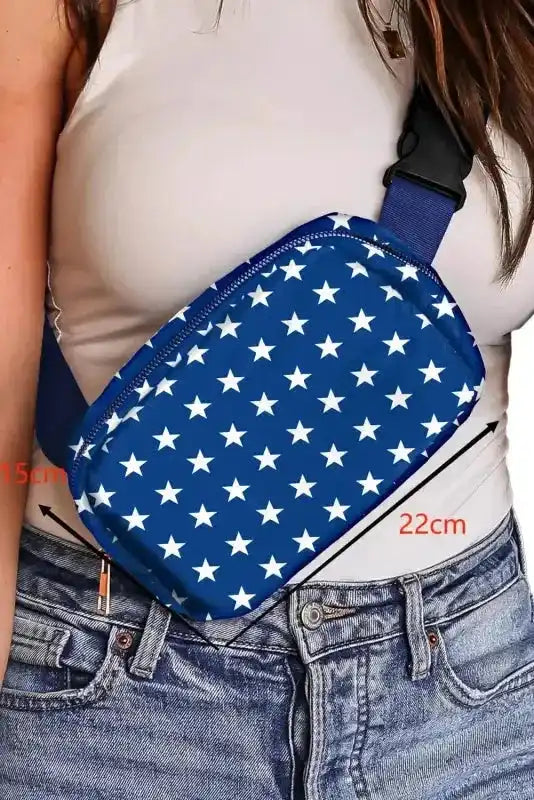 Star Printed Crossbody Bag - Fashionfitz