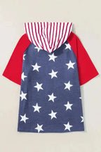 Stars and Stripes Hooded T Shirt - Fashionfitz 101