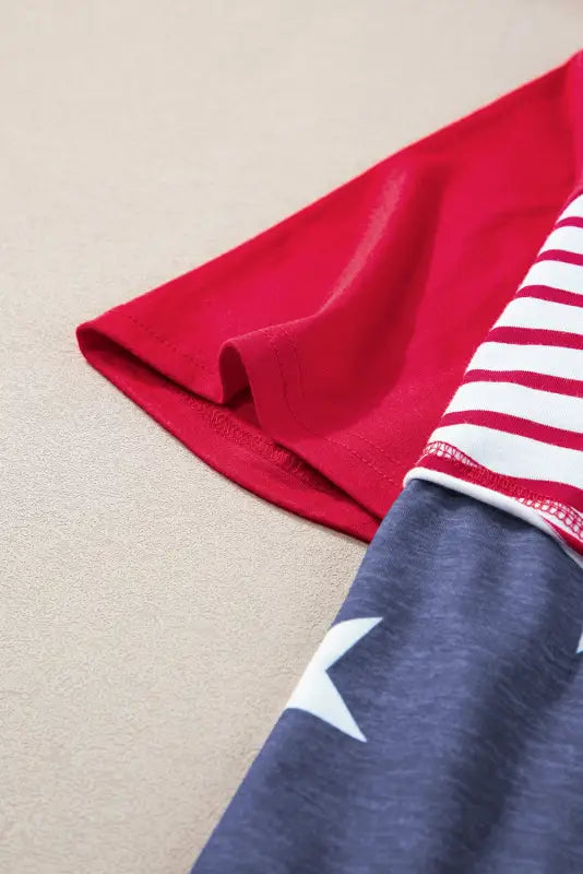 Stars and stripes hooded t shirt - tops/tops & tees