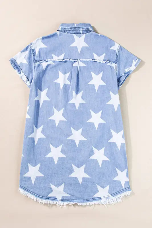 Stellar edge denim dress - dresses