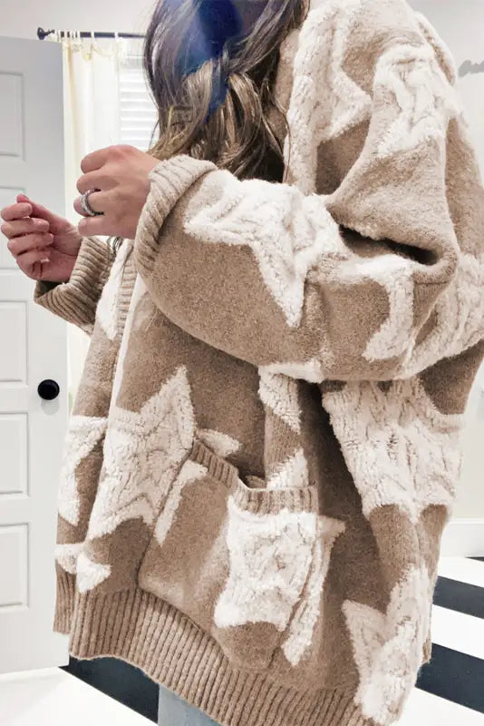 Stellar sherpa cardigan - cardigans