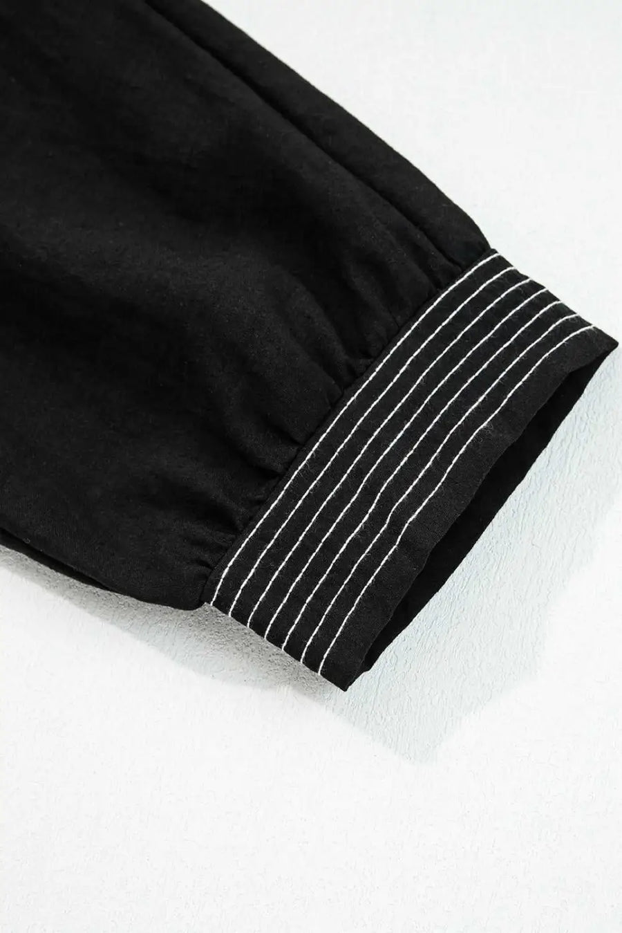 Stitch detail tiered v‑neck babydoll dress | fashionfitz®
