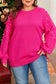 Strawberry blush pearled sweater | cozy plus size fashion