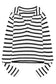 Stripe collared v neck lightweight knit casual sweater - sweaters & cardigans