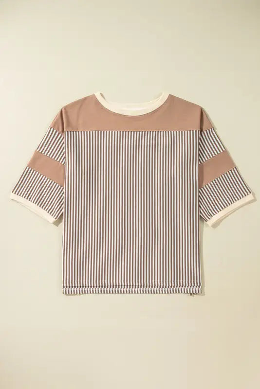 Stripe embrace plus t-shirt | trendy women’s t-shirts