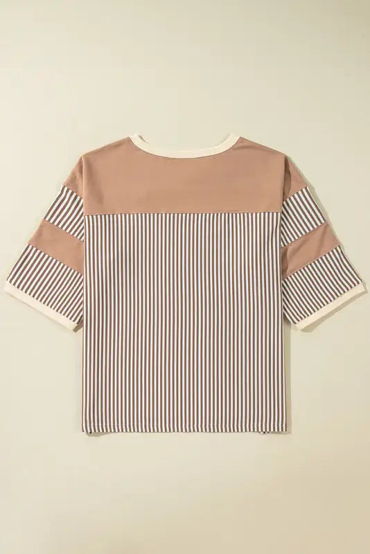 Stripe embrace plus t-shirt | trendy women’s t-shirts