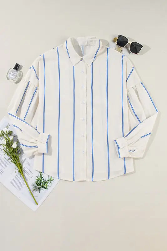 Stripe & flow bubble shirt | women’s tops | fashionfitz