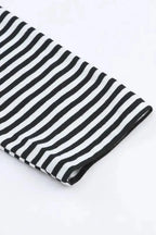 Stripe Open Front Long Cardigan - Fashionfitz