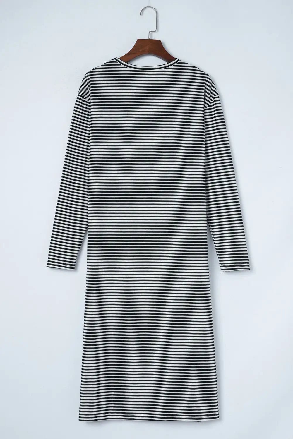 Stripe open front long cardigan - sweaters & cardigans