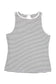 Stripe ribbed knit tank top - tops