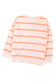 Stripe striped drop shoulder pullover sweatshirt - sweatshirts & hoodies