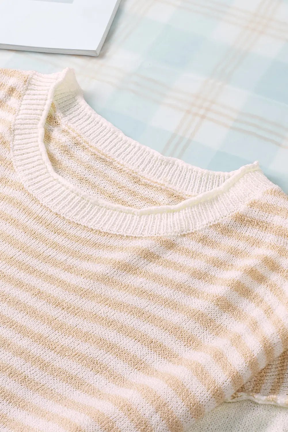 Striped drop shoulder sweater - sweaters & cardigans
