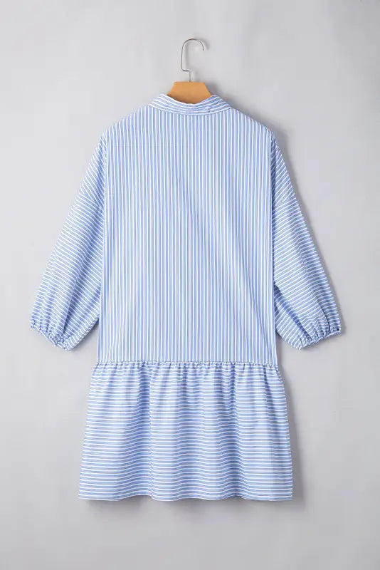 Striped elegance shirt dress | chic & versatile