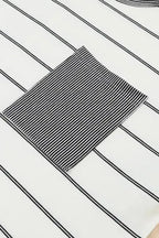 Striped High-Low Patchwork Top - Fashionfitz