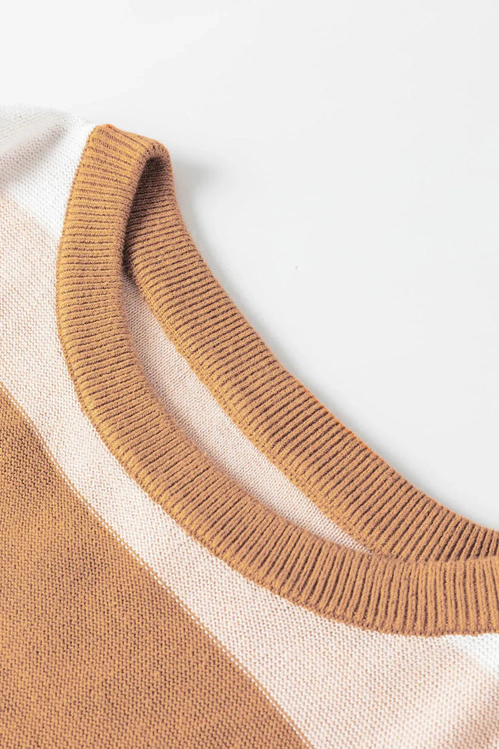 Striped Knit Loose Sweater - Fashionfitz