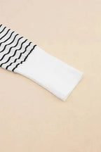 Striped Open Front Cardigan - Fashionfitz