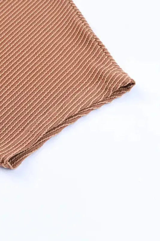 Striped Ribbed Knit T-shirt Dress - Fashionfitz