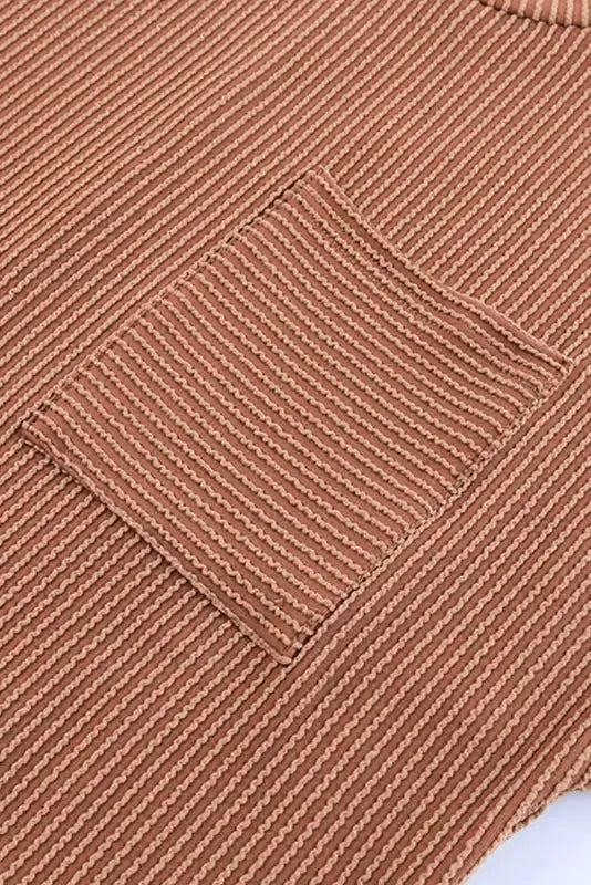 Striped Ribbed Knit T-shirt Dress - Fashionfitz