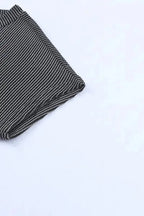 Striped Ribbed Knit T-shirt Dress - Fashionfitz