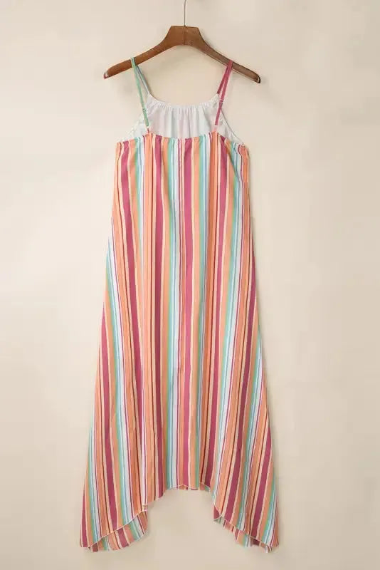 Striped Smocked Waist Wide Leg Pants - Fashionfitz