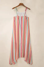 Striped Smocked Waist Wide Leg Pants - Fashionfitz
