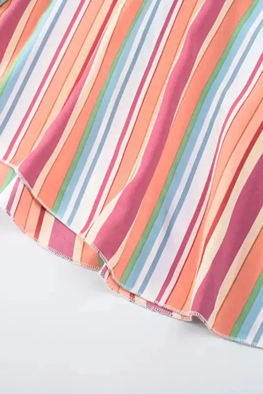 Striped Smocked Waist Wide Leg Pants - Fashionfitz