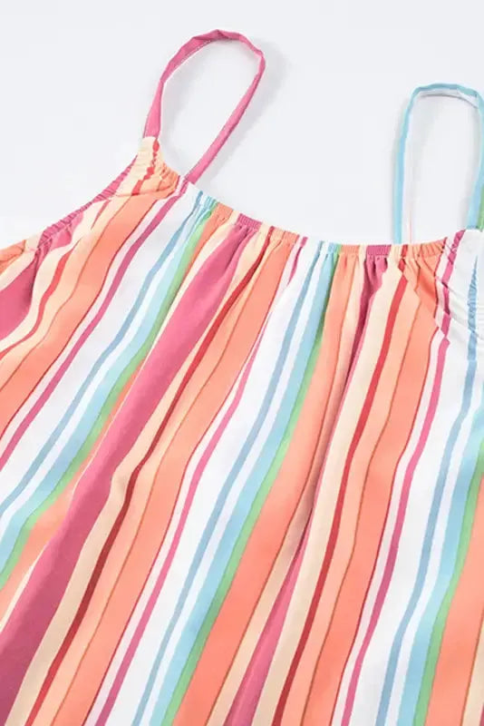 Striped Smocked Waist Wide Leg Pants - Fashionfitz