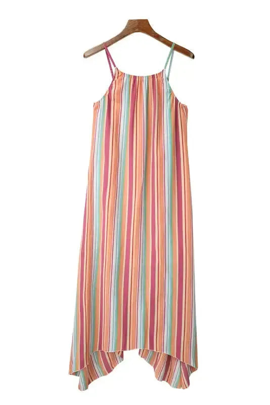 Striped Smocked Waist Wide Leg Pants - Fashionfitz