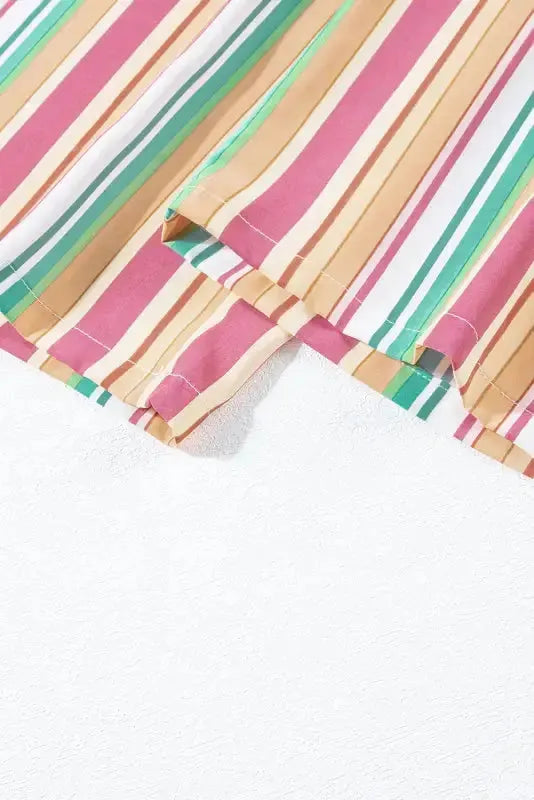 Striped Smocked Waist Wide Leg Pants - Fashionfitz