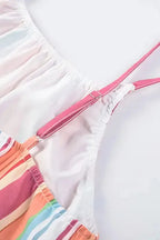 Striped Smocked Waist Wide Leg Pants - Fashionfitz