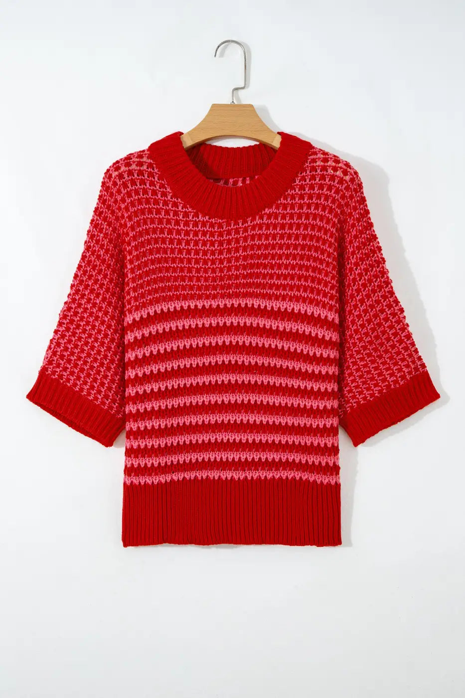 Striped soft‑knit slouchy jumper for women | fashionfitz