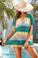 Striped tunic beach cover up - ups