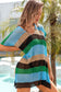 Striped tunic beach cover up - ups