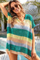 Striped tunic beach cover up - ups