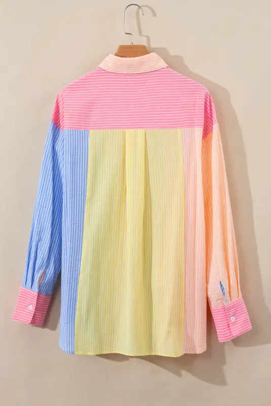 Stripesplash oversized shirt | women’s shirts | fashionfitz