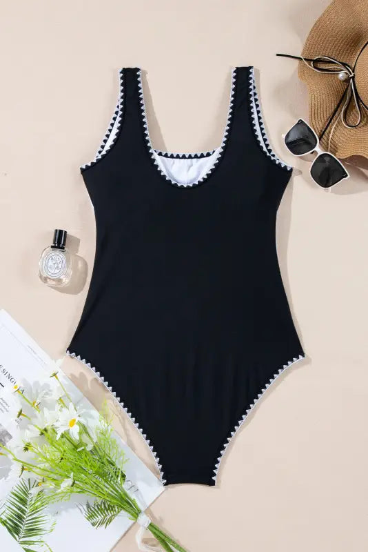 Stylish monochrome swimsuit by fashionfitz