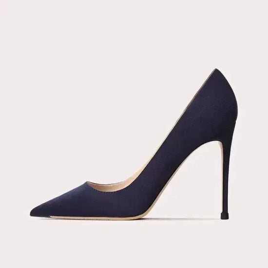 Suede Chic Stiletto Pumps - Fashionfitz