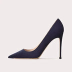 Suede Chic Stiletto Pumps - Fashionfitz