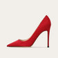 Suede chic stiletto pumps - red 10 cm / 35