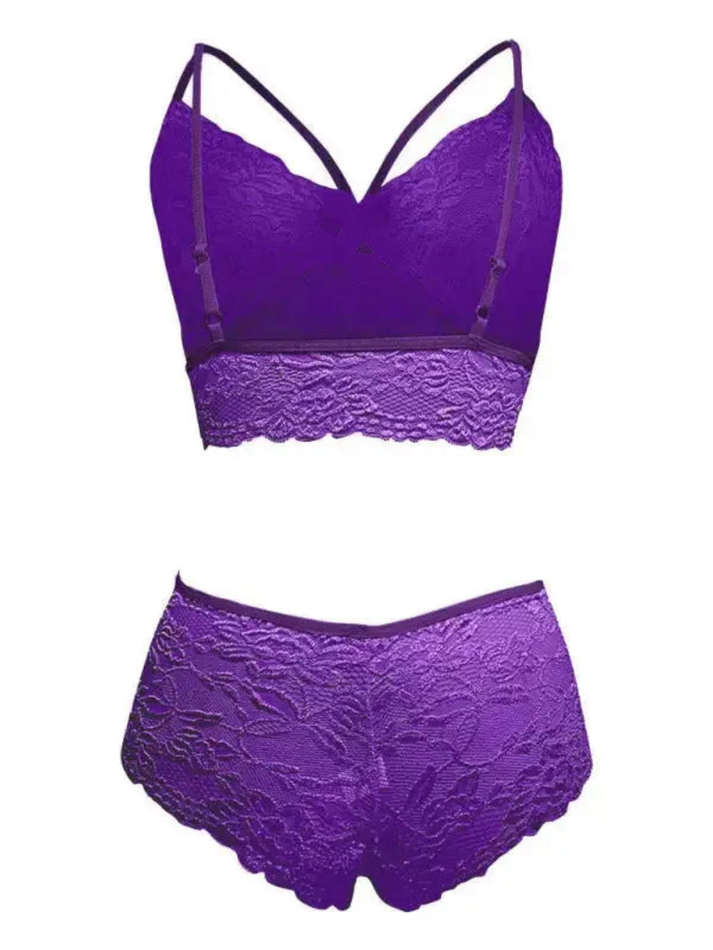 Sultry Moments Lace 2 Piece Lingerie Set - Fashionfitz