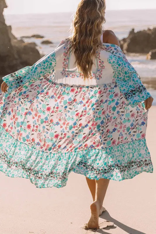 Summer vibe floral kimono - kimonos