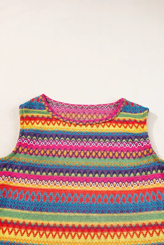 Sunbeam mosaic tank top - tops