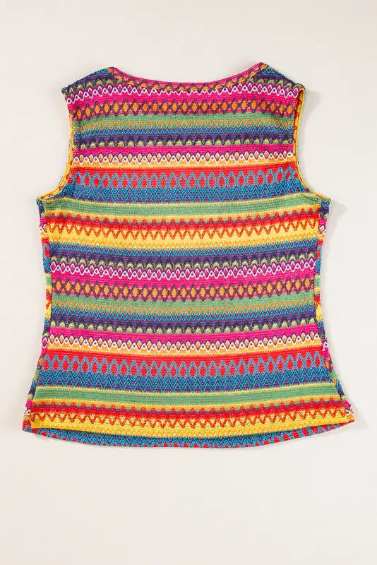 Sunbeam mosaic tank top - tops