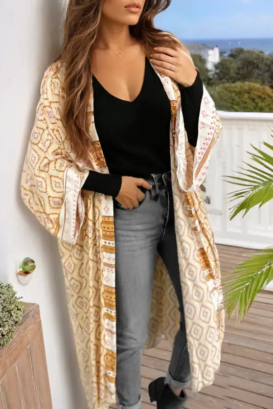 Sunset boho kimono