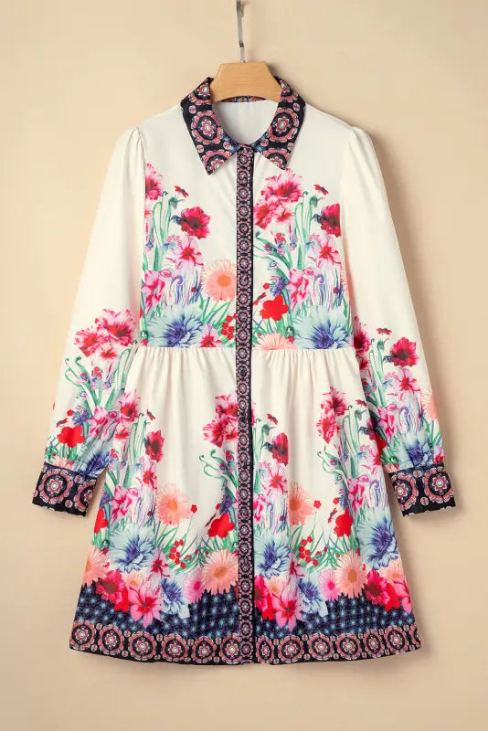 Sunset florals shirt dress | floral dresses | fashionfitz